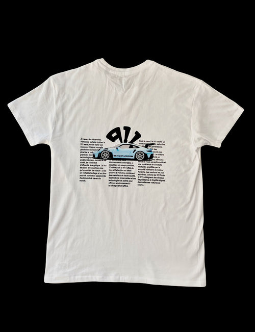 T-shirt Facy blanc - Design Porsche