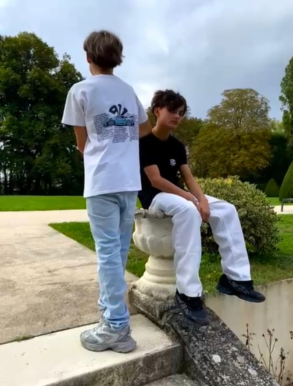 T-shirt Facy blanc - Design Porsche