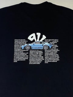 T-Shirt Facy noir - Design Porsche